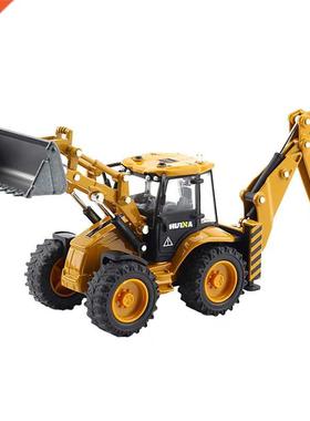 Huina Toy Inertial Excavator Digger and Tractor Shovel Model