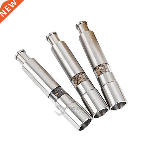 pepper Shaker ainless eel Thumb Push Salt Pepper Spice S