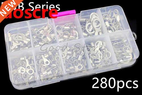 280PCS/BOX Non Inuslated Ring Terminal 0.5 to 1.5 Square MM