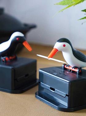 Newest Bird Toothpick Container Automatic Toothpick Dispense