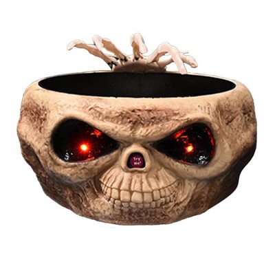 Plastic Horror Decorative Props Skeleton Hand Candy Bowl Wit