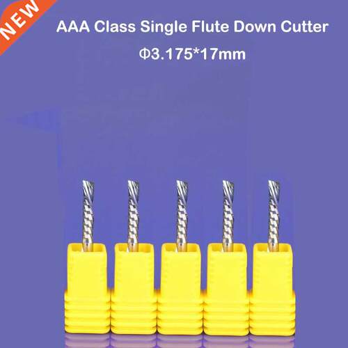 10pcs 3.175x17mm left handed down cutting cutter spiral sing