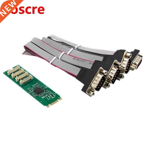 M.2 B+M Key 4S Serial Port Adapter DB-9 Industrial RS22 Por