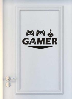PVC Wallpaper living room Gamer Home Decor Door Wall Sticker