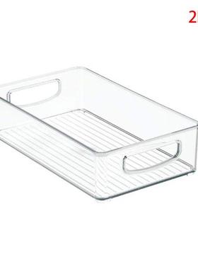 2 Pieces Refrigerator Storage Box Clear Kitchen Cabinet Draw