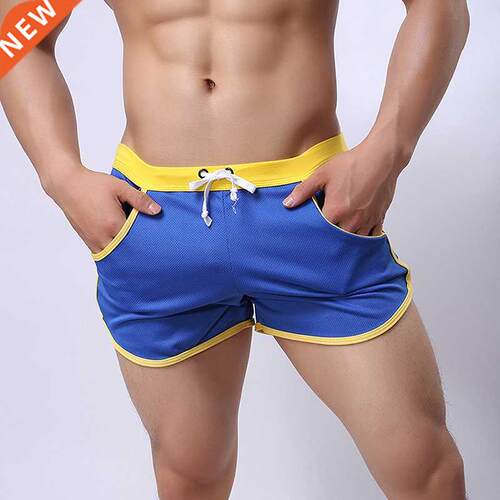 Summer Mens Brand Jogger Sporting Shorts Slimming Men Black