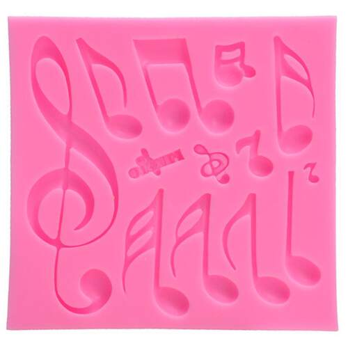 Music Note Silicone Mold Cake Mold for Baking 1-Cavity Funn