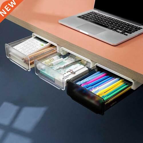 Self Stick Pencil Tray Under Desk Drawer Organizer Table Sun
