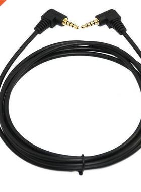 100cm 3.5mm angle TRRS Mini AV plug 4 pole 4conductor Audio