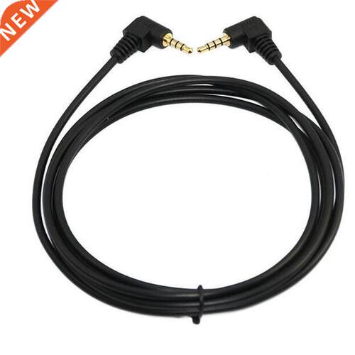 100cm 3.5mm angle TRRS Mini AV plug 4 pole 4conductor Audio