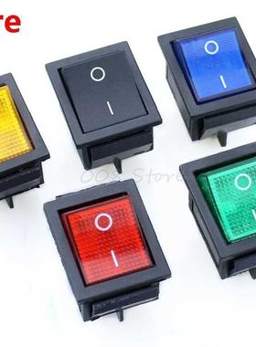 5Pcs Latching Rocker Switch Power Switch I/O 4 Pins with Lig