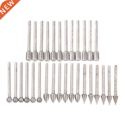 30Pcs 3.0mm Diamond Drill Shank Bits Set 适用于 Power Tool A
