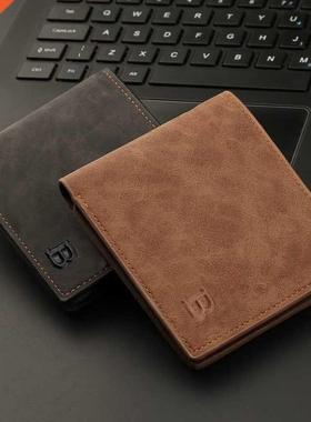 2022 New Retro Men Wallets Small Money Purses Wallets New De