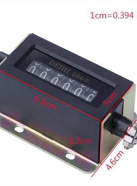 0-999999 6 Digit D94-S Resettable Mechanical Pulling Count C
