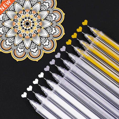 pcs Highlight Liner Sketch Markers White Paint Marker Pen