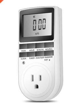 US/EU Plug Plug in Timer 24h 7day Week Timer LCD Display Tim