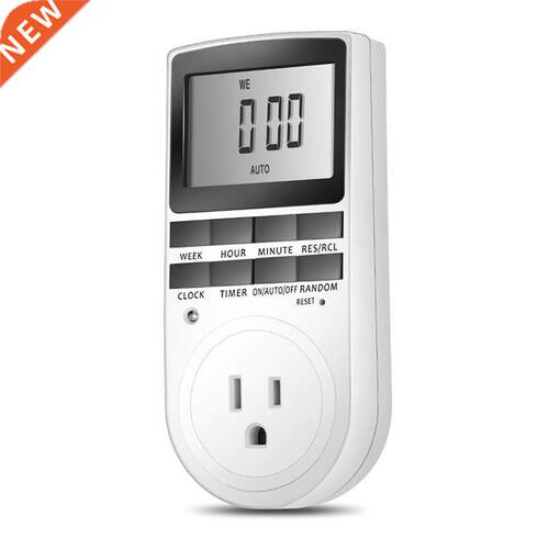 US/EU Plug Plug in Timer 24h 7day Week Timer LCD Display Tim