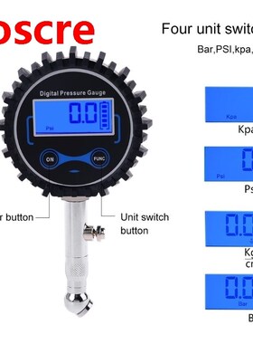 Digital Car Truck 360 Celsius Tire Pressure Gauge Heavy Duty