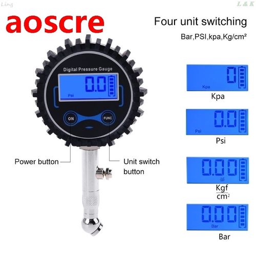 Digital Car Truck 360 Celsius Tire Pressure Gauge Heavy Duty