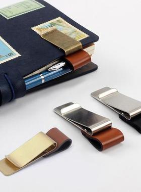 Pen Holder Retro Style Book Clp Journals For Notebook Stan