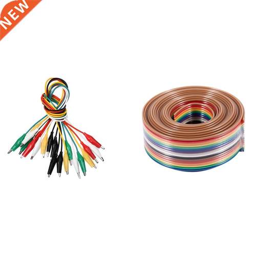 10Pcs 5-Colors Double Ended Allgator Clps Test Lead Jumper