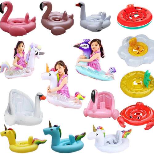 21 Style Inflatable Circle Baby Flamingo Float Swimming Ring