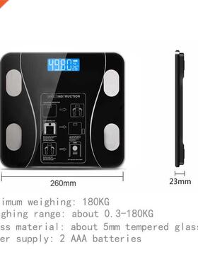 1PC Bluetooth Smart Bo Fat Scales LED Digital Weig Scale