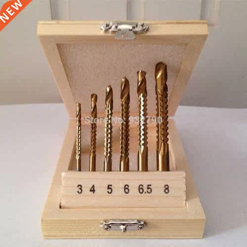 6pcs 3mm m 5mm 6mm 6.5mm 8mm Coated Drll Bts Hole Saw Gr
