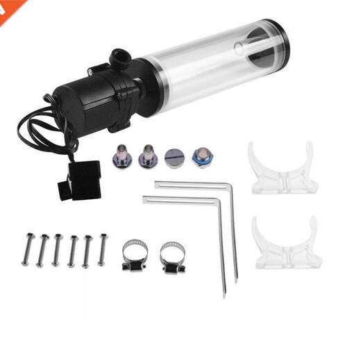G1/4 Thread XHC8 + 160mm Cylinder Water Tank Water Pump for