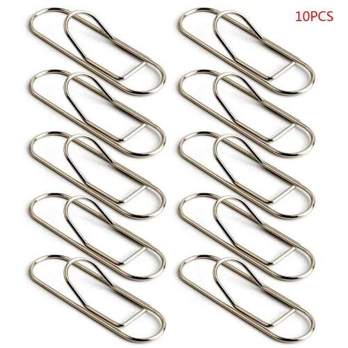 10pcs Metal Pencil Pen Clips Paper Photo Notebook Journal H