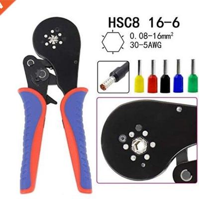 0.08-16mm2 HSC 16-6 Tubular Terminal Crimping Tools With 120