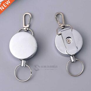 2020 Retractable Key Ring ID Badge Metal Lanyard Name Tag Ca