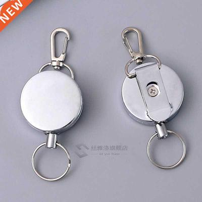 2020 Retractable Key Ring ID Badge Metal Lanyard Name Tag Ca
