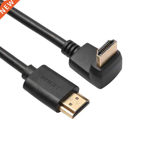 90 Degree HDMI Male To HDMI Male Cable Support 3D 1M/1.8M/3M