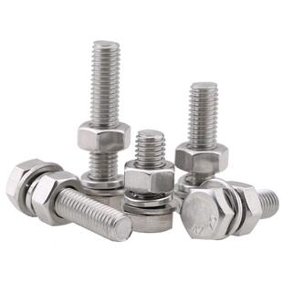 04 stainless steel hexagon bolt, screw and nut set large fu