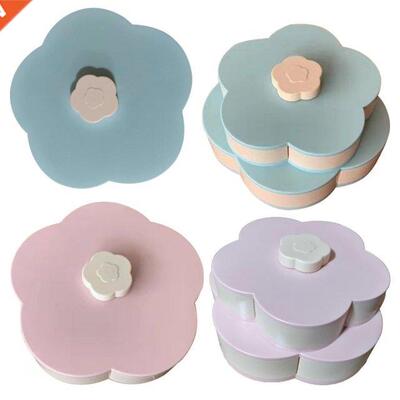 Plastic Storage Box For Food Nut Rotatable Container Case Cr