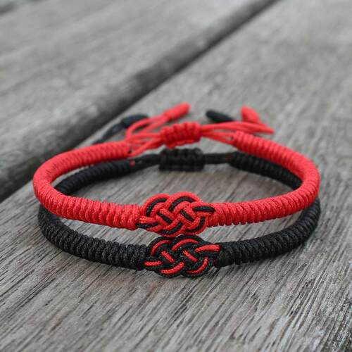 National Style Lucky Red String Bracelet Lovers Handmade Bra