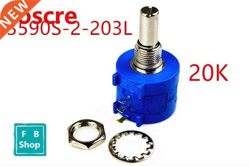 590S-2-20L resistance 20K ohm Potentiometer Adjustable Res