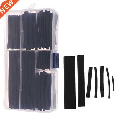150Pcs Wire Black Case Set Heat Shrink Tubing Wrap Tube Asso