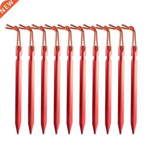 10Pcs/lot 18cm Aluminum Canopy Tri-beam Tent Pegs Garden Sta