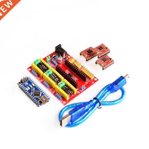 ! NEW! CNC shield v4 engraving machine + pcs A4988 + Nano (