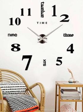 Mirror Clock Horloge Home-Decor Living-Room Creative Acrylic