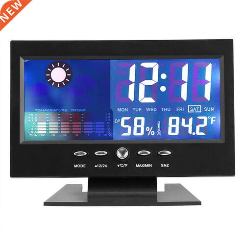 Multifunction Temperature Humidity Meter Clock Alarm Comfort
