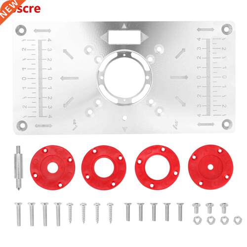 Aluminum Alloy Router Table Insert Plate Trimmer Engraving M