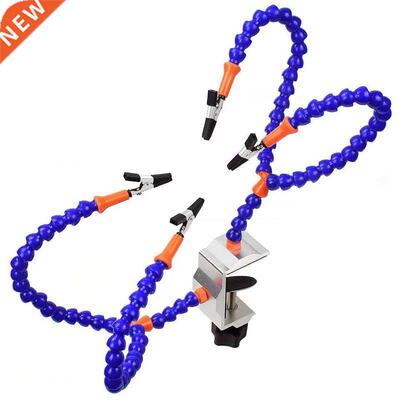 4 Arms Soldering Stations with Adjustable Vise Tabletop Clam