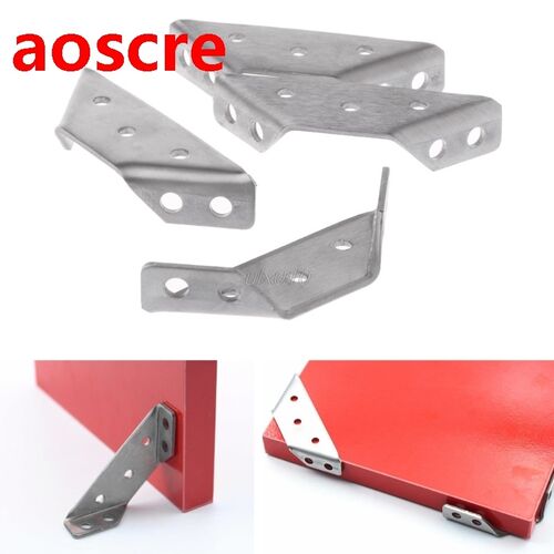 4PCS Small Stainless Steel Support Right Angle Code Fixed Br