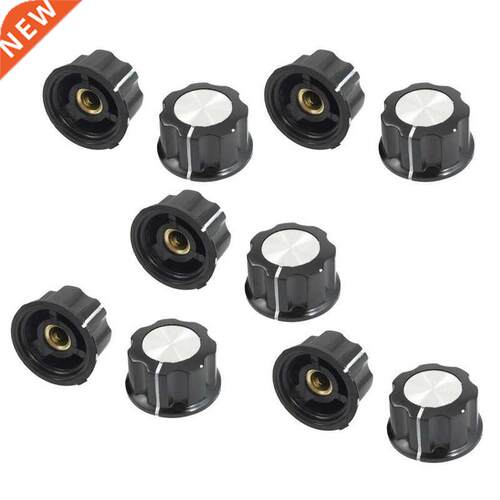 10 Pcs mm Top Rotary Knobs for 6mm Dia. Shaft Potentiomete