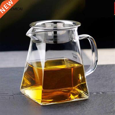 Tea Pitcher Heat-Resisting Borosilicate Glass Pot with a Str