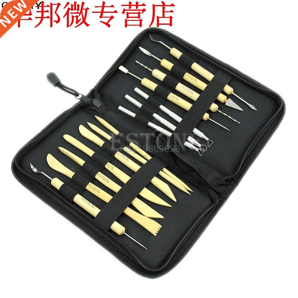 Hand Crafts Tool Pack of 14 Wooden Metal Pottery Clay Sculpt