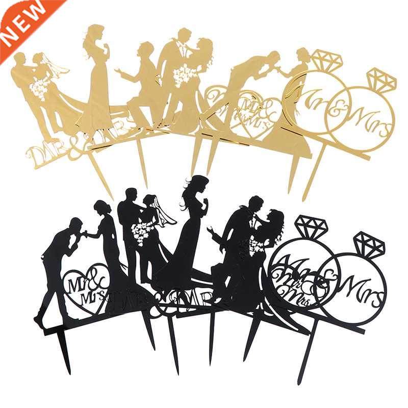 Wedding Cake Topper Bride Groom Mr Mrs Wedding Decorations A